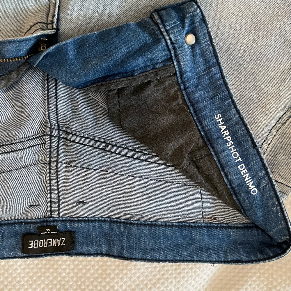 Zanerobe sharpshot denimo stretch fit jeans size 34